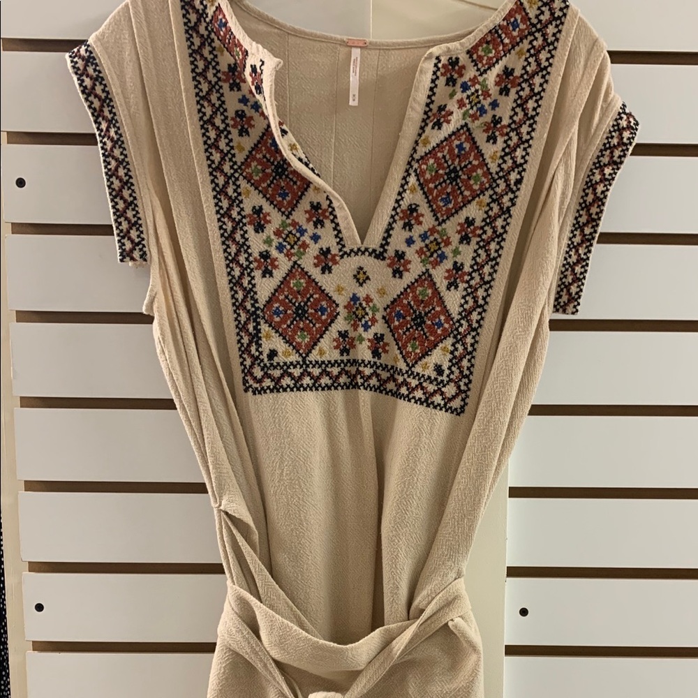 Free People Embroidered Dress M